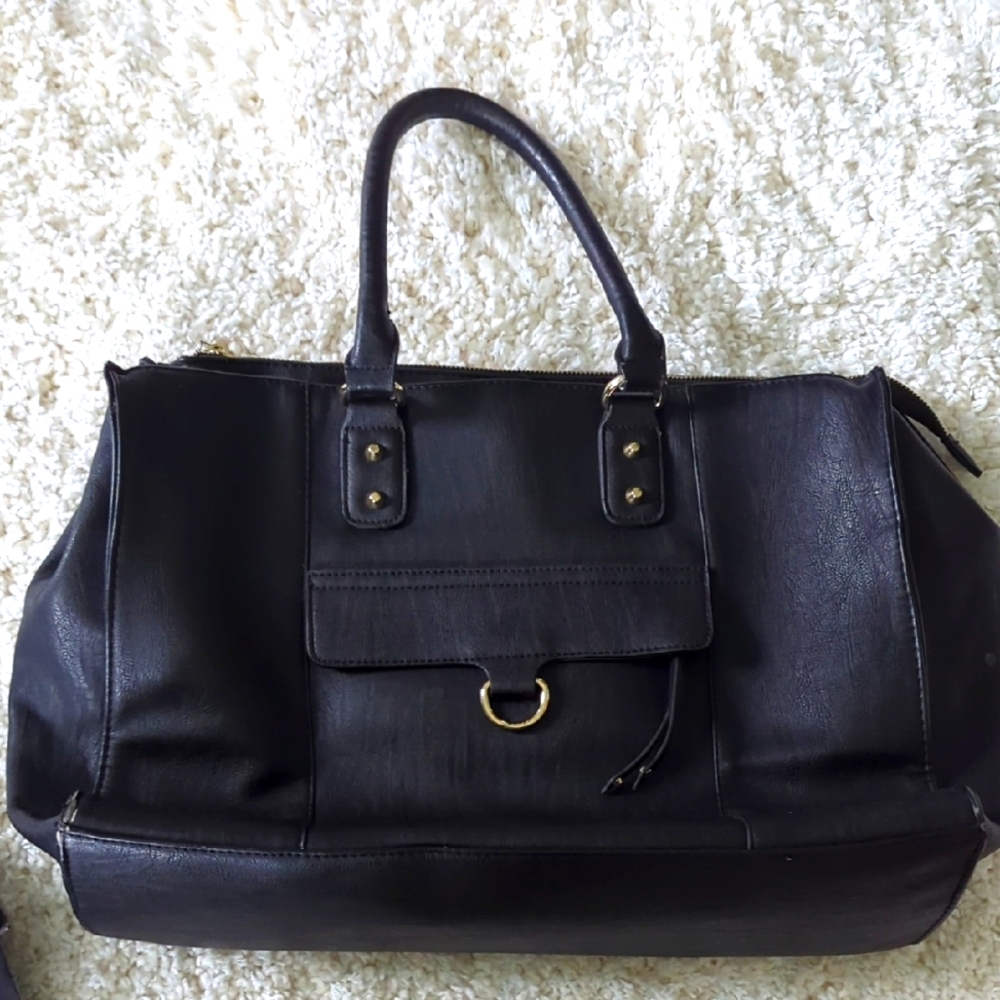 Aldo faux leather attache case